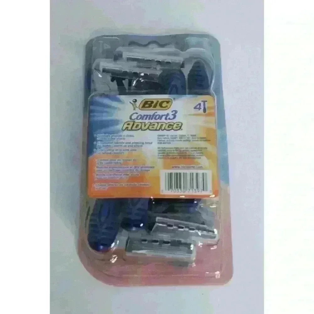 Bic Comfort 3 Advance Disposable‎ Razors (4 Count) New Unopened Package